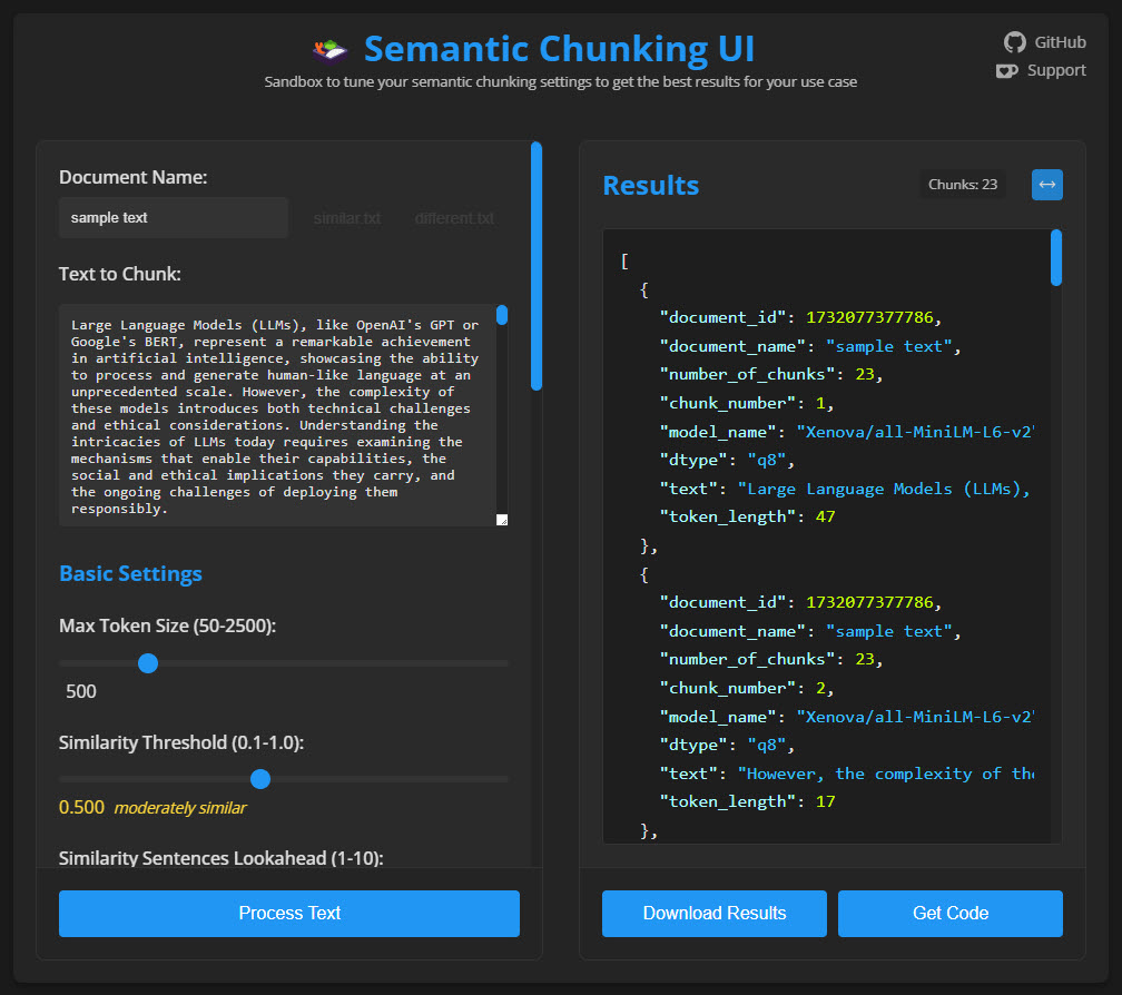 Semantic Chunking